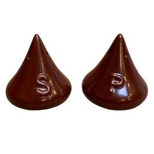 Vintage Hershey Chocolate Kiss Ceramic Salt & Pepper Shaker Set